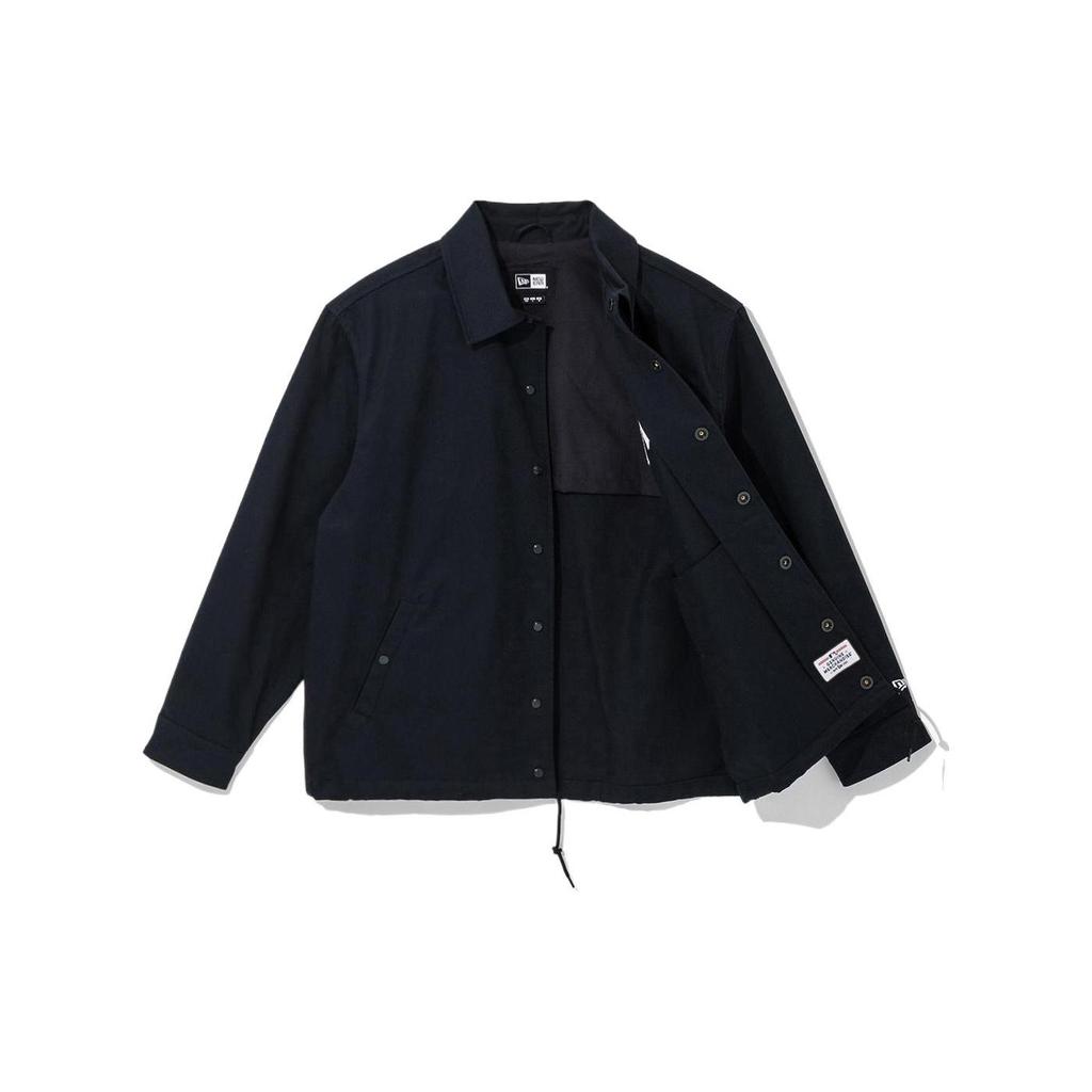 New Era SS22 MLB Series New York Yankees Solid Color Polo Collar Long Sleeve Jacket Autumn Unisex Jacket Navy-Blue 13086586