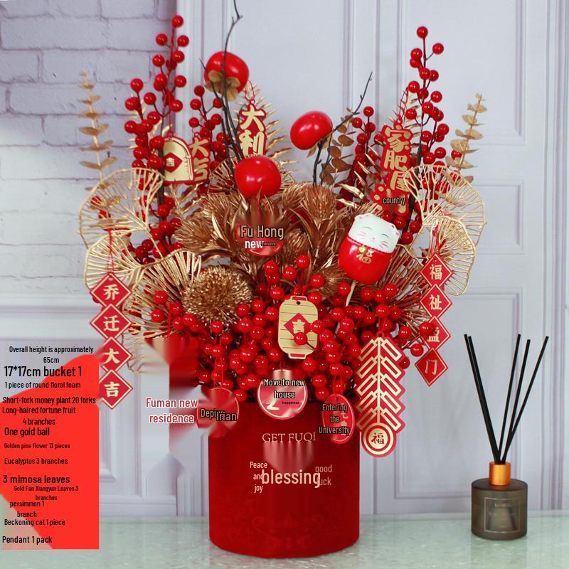 Fortune Flower Bucket: Home & Wedding Décor, Housewarming & Newlywed Gift