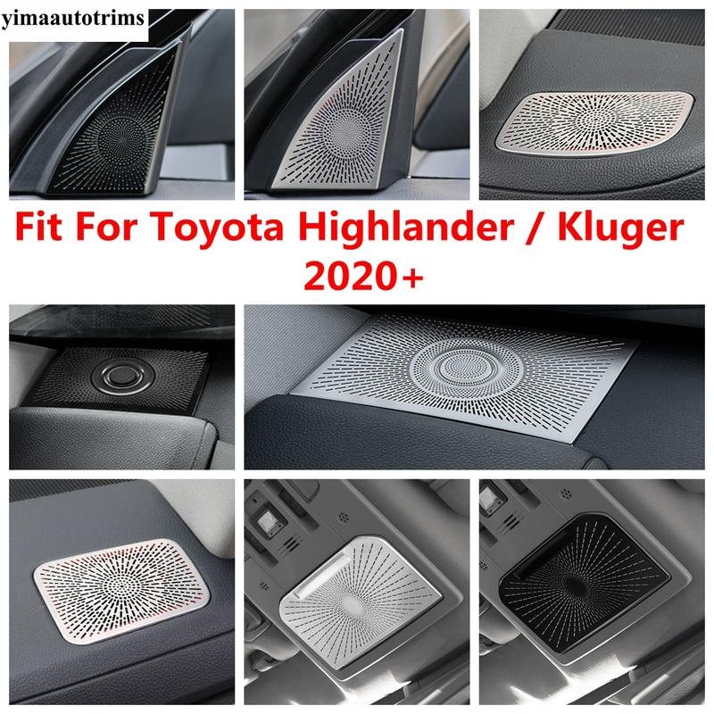 Pillar A Frame / Dashboard Air AC Vent / Roof Read Light Lamp Cover Trim Accessories For Toyota Highlander / Kluger - 2025
