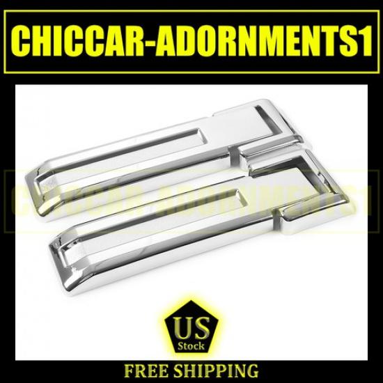 Tailgate Hinge Cover Spare Tire Liftgate Trim For Jeep Wrangler Jk 07-17 Chrome