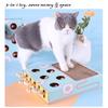 Interactive Whack A Mole Cat Toy Corrugated Cardboard Scratcher Multi Functional Grinding Claws Anti Scratch Pet Toy Supplies