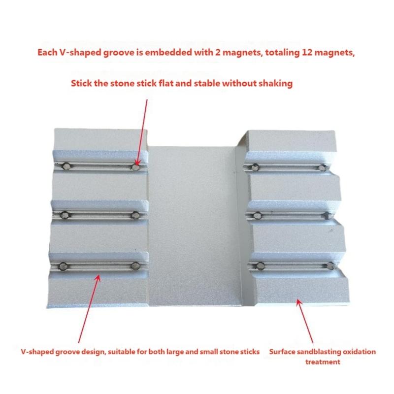 Professional Gemstones Alignment Tool For Precise Lapidary Work With Antislip Design Light Weight Aluminum Construction