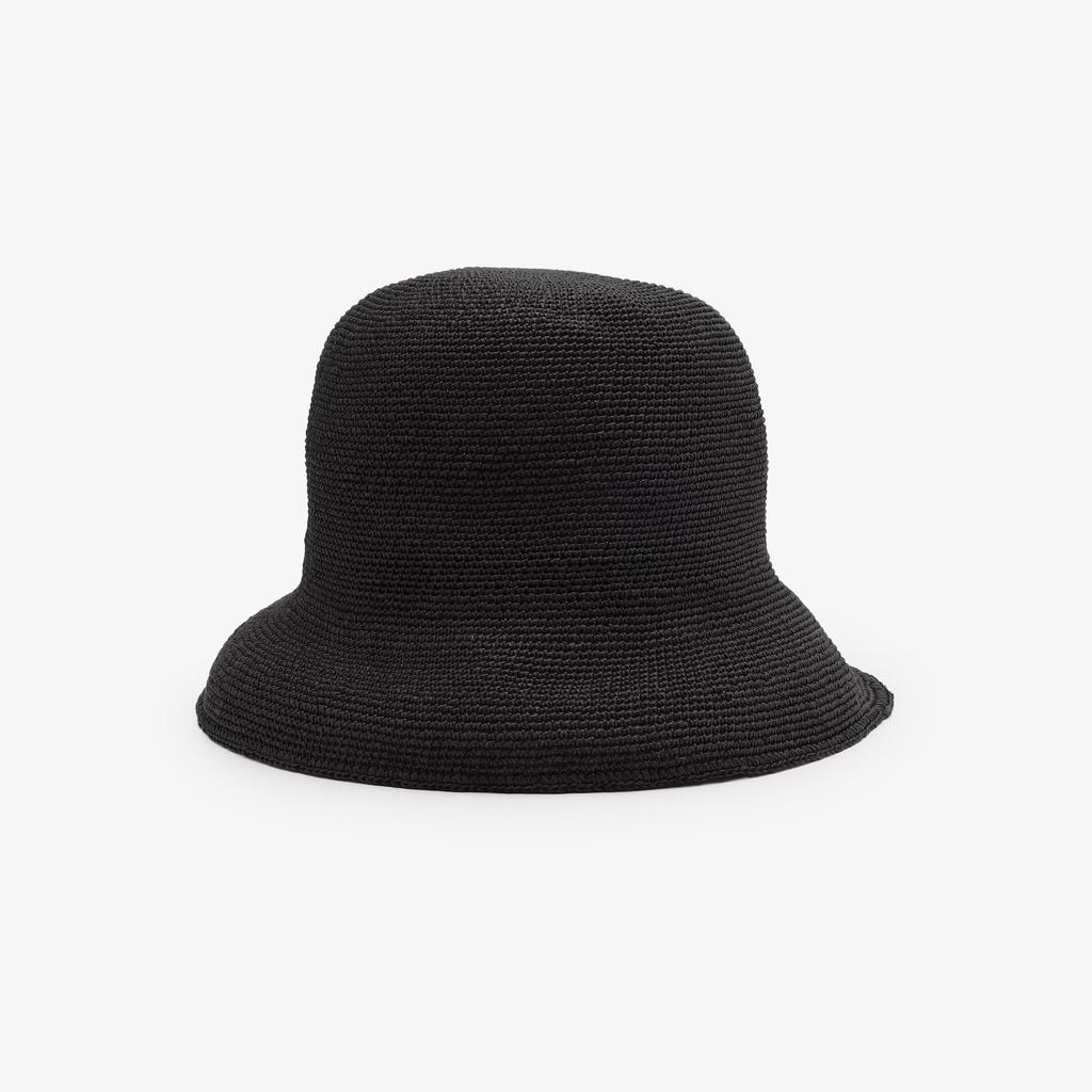 Tea AfternoonTea LIVING Hat JK35 Fine Knit Bucket UV Hat Black [Afternoon Living]
