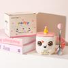Cute Cartoon Cute Pet Animal Mug Souvenir Birthday Party Cute Ceramic Cup Household Milk Breakfast Cup