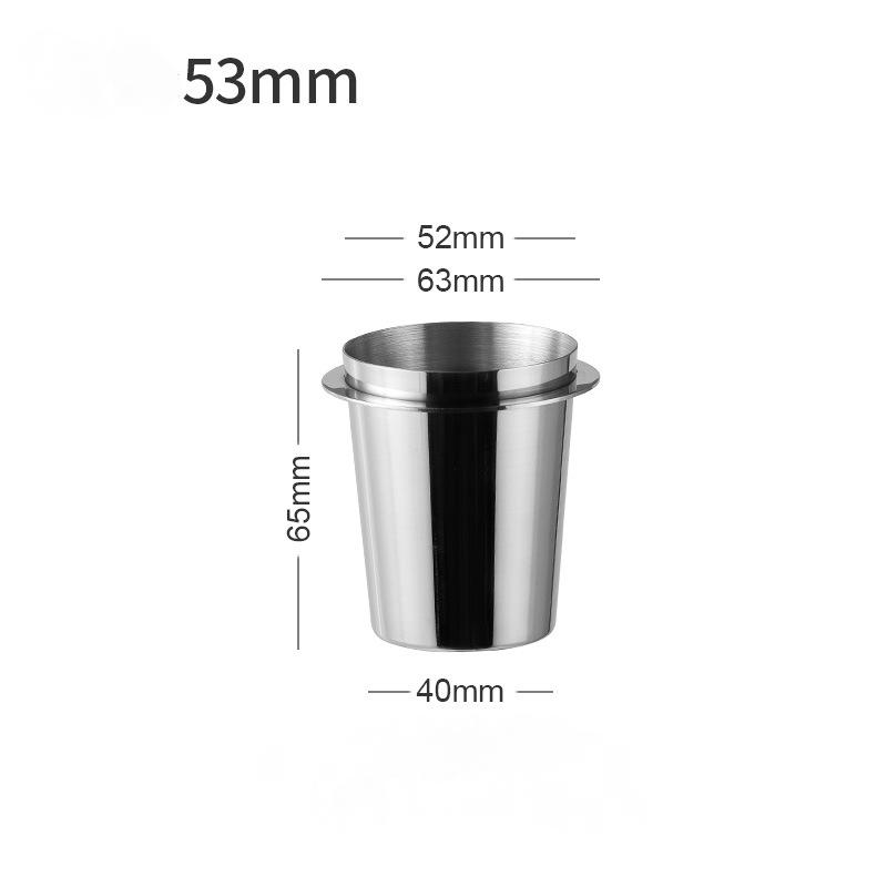 Coffee Dosing Cup  Stainless Steel Coffee Dosing Cup Powder Feeder Part for Espresso Machine Coffeeware Accessories
