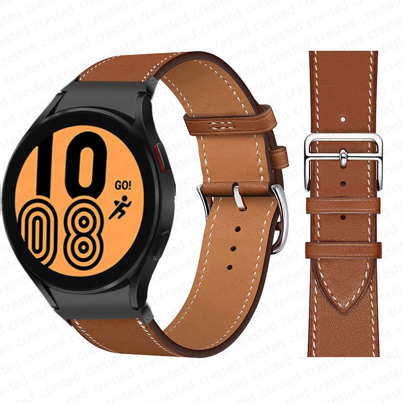 20mm Armband für Samsung Galaxy Watch 6 4 classic/5 Pro 44mm 40mm 47mm 43mm 45 Ohne Lücken Lederarmband Correa Galaxy Watch 6 Armband