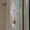 Faux Crystal Sun Catcher for Windows Catcher Hanging Prism Suncatcher Snowflake Rainbow Maker Pendant Artistic Home Decor Gifts Window Christmas