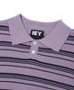 IEY Stripe Collar Knit Purple