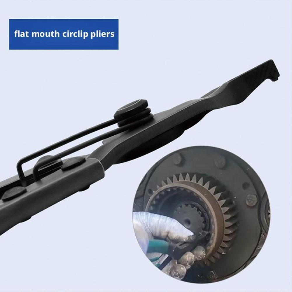 Angle Tip Lock Transmission Pliers 9inch Anti Slip Professional Repair Pliers Special Circlip Pliers Spreader Pliers