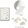 Alphabet mit Tieren Druck ABC Kinderzimmer Wandkunst Leinwandgemälde Babygeschenke Lehrposter Kinderzimmer Wandbild Heimdeko