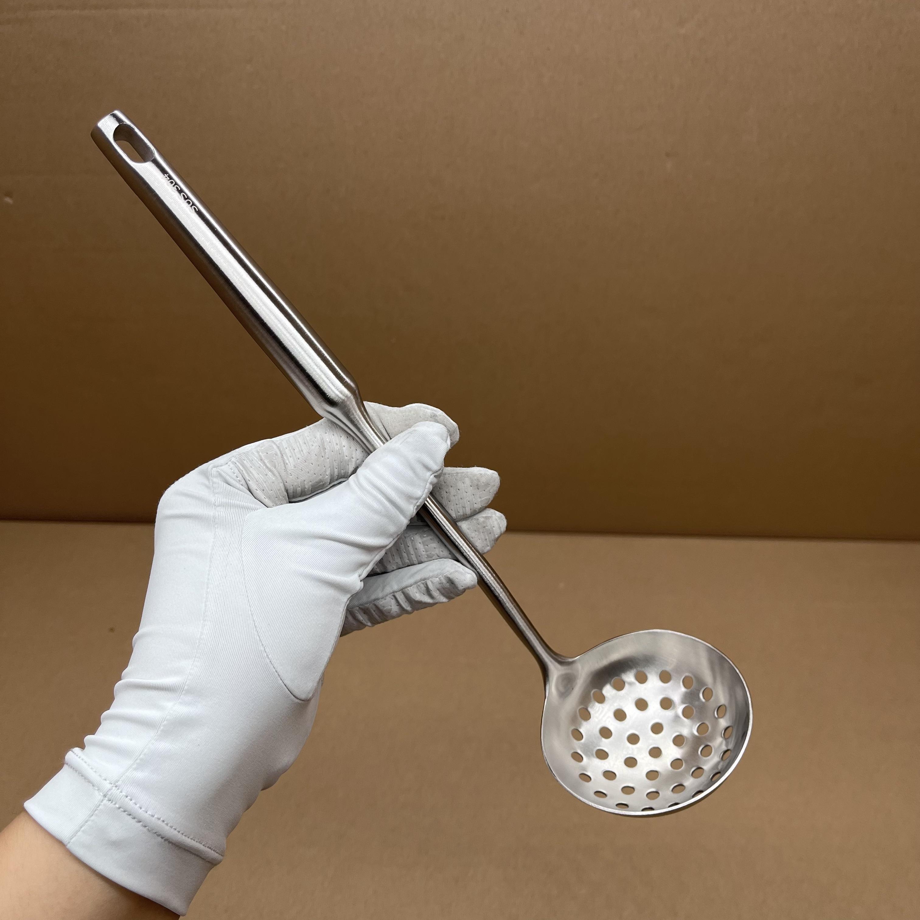 

304 Stainless Steel Thickened Restaurant Commercial Household Spoon Hot Pot Soup Spoon Strainer