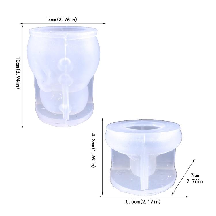 Jar Resin Mold Christmas Silicone Storage Box Mould for Epoxy Casting Home Decor