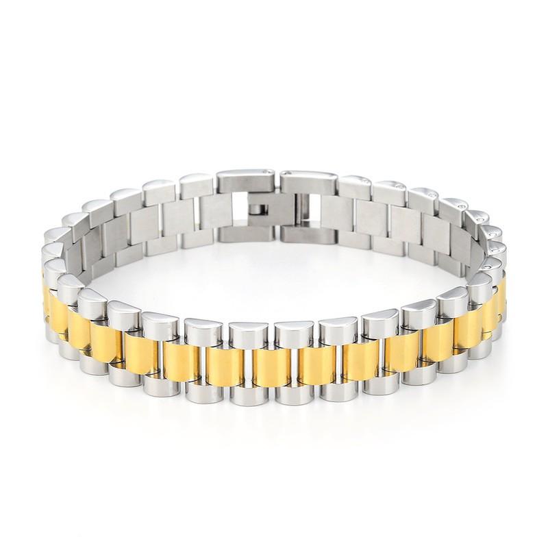 Stainless Steel Bracelet Women Electroplated Multi-ColorOL Style Adjustable U-Shaped Chain Link Jewelry