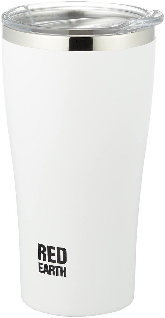 Onishi Ken RED EARTH Stainless Steel Tumbler, White, Size Approx. 8.5, H16.9, REA-2901