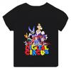 Hochwertige lässige Baumwoll-T-Shirts für Jungen und Mädchen, süße kurzärmelige neue digitale Zirkus-Print-T-Shirts für Mädchen, Kinderoberteile