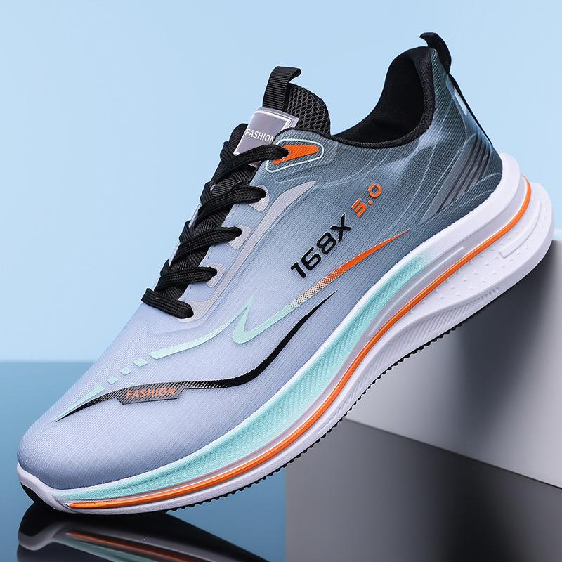 

Весенне-летние кроссовки на платформе из сетки, дышащие и легкие, для бега, уличные, мужские 44 чёрный