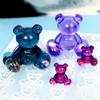 Mould DIY Crystal Resin Molds Christmas Irregular Bear Earrings Brooch Hairpin Violent Bear Halloween Silicone Mold