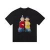 Anime Character Printing T-shirt Men and Women Summer Cotton Clothing Casual Fashion Round Neck Short Sleeved Tee Streetwear