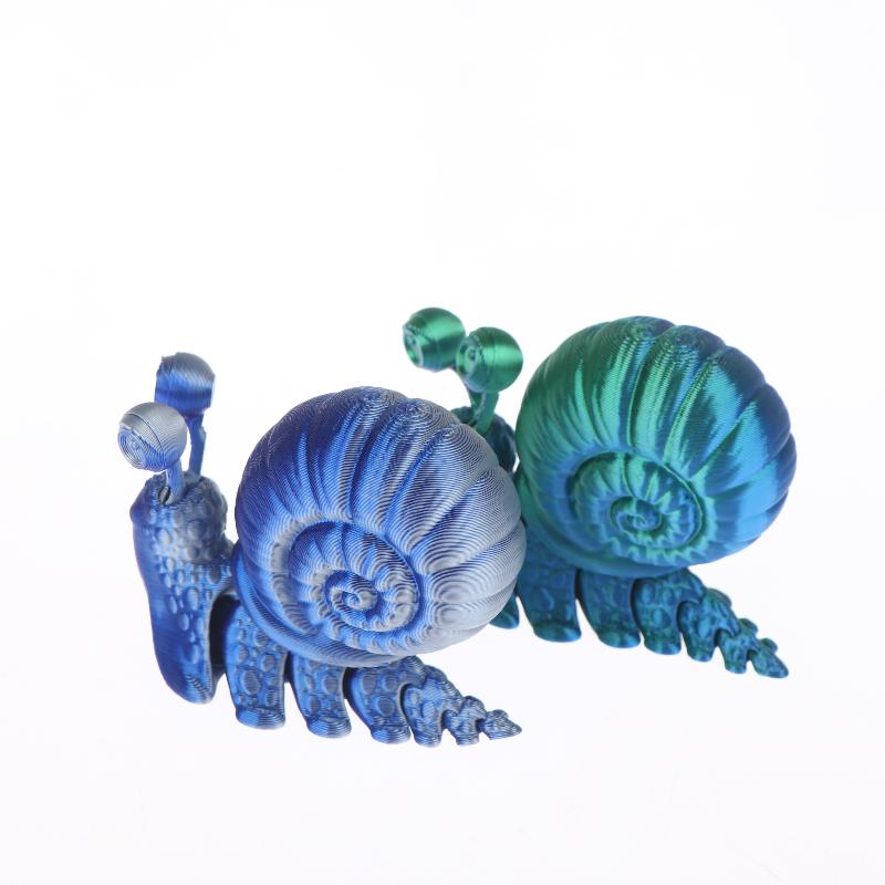 Jouet Modèle d'Escargot Simulé Imprimé en 3D Ornement Sculpture Animale Amusante Décoration de Bureau Pour Enfants Cadeaux Cadeau Unique