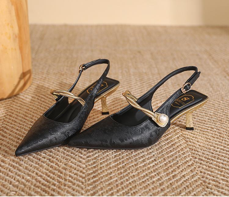 High heels shoes 2025 new Chinese style temperament pointed head stiletto single shoes fashion sexy stiletto versatile women's shoes trend