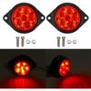 APSMOTIV 6-teilige LED-Markierungsleuchten Anhänger 24V Wasserdicht Anhänger Rote Hühneraugen für Sattelzugmaschinen Freightliner Cargo Markierungsleuchten Universelle Passform
