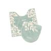Afternoon Tea Living Toilet Fabric HE53 Leaf Pattern Toiletry Green [WEB Exclusive] Set,