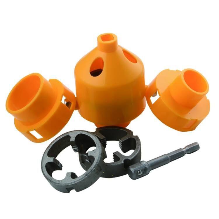 

Электрический резьбонарезной станок для пластиковых труб ПВХ/NPT с гаечным ключом, совместимый с 4-точечной, 6-точечной и 1-дюймовой резьбой