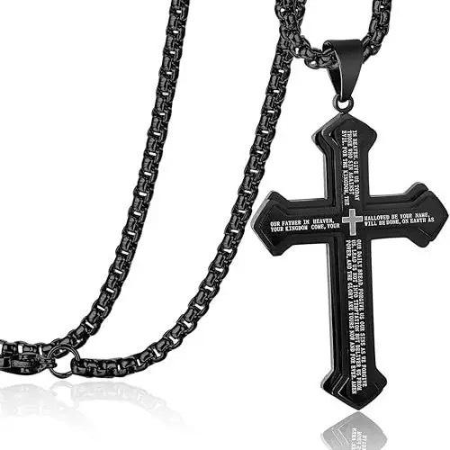 Europe, America, Accessories, Three-Layer Vintage Cross Pendant Men, Necklaces, Accessories 2026