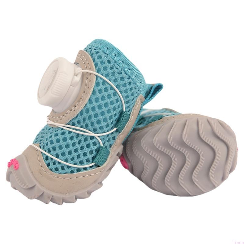 

1pair Nonslip Dog Boot Reflective Puppies Shoes Soft Soles Dog Paw Protectors L 4.8cm Width 3.8cm
