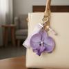 Färgglad Blommig Nyckelring Pärlor Väskhänge Ryggsäcksberlock Fjärilsorkidéhänge Barn