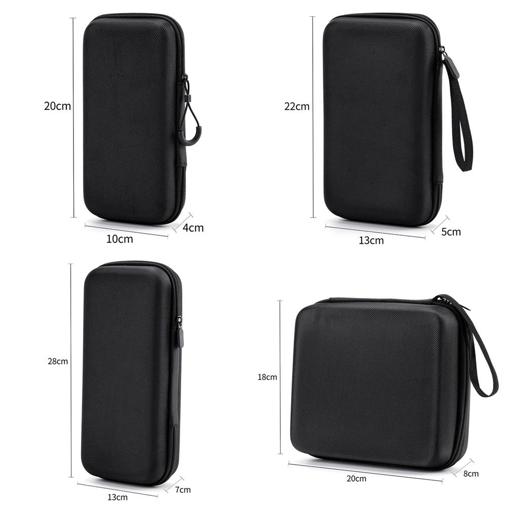 Durable Hard Shell EVA Storage Box Mini Black Pouch Carrying Bag Portable Small Bag Digital Accessories
