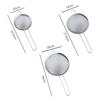 3Pcs/Set 6-24cm Fine Mesh Strainers Stainless Steel Soybean Milk Juice Tea Filter Flour Sieve Household Kitchen Accessories