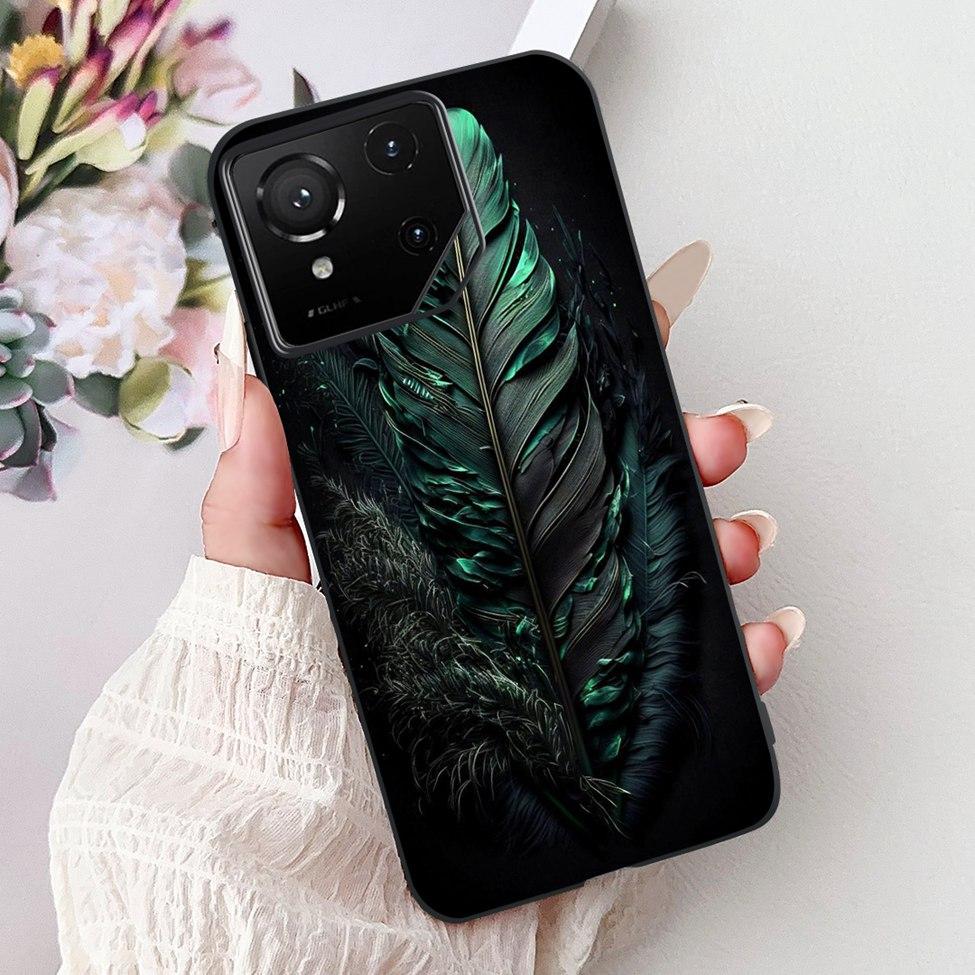 For Asus ROG Phone 9 Pro Back Cover For Asus ROG Phone 9 Case Silicone Cute Cat Luxury Love Funny Painted Shockproof Bumper