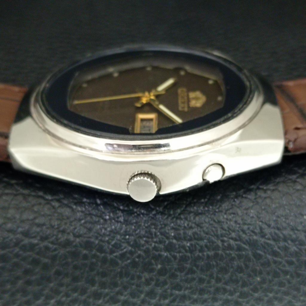 JAPAN VINTAGE ORIENT CRYSTAL AUTOMATIC 46941 MENS ORIGINAL DIAL WATCH a705022-1