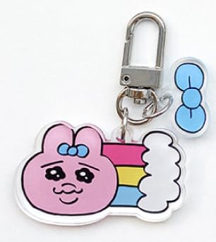 Opanchu Rabbit Key Ring, 10 Designs, Korea Exclusive (Rainbow Face) [Parallel Import]
