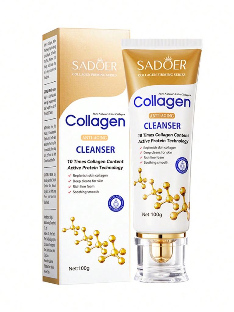 Collagen Cherry Blossom 6-Piece Travel Skincare Set - Hydrating & Soothing Facial Care Kit With Clea