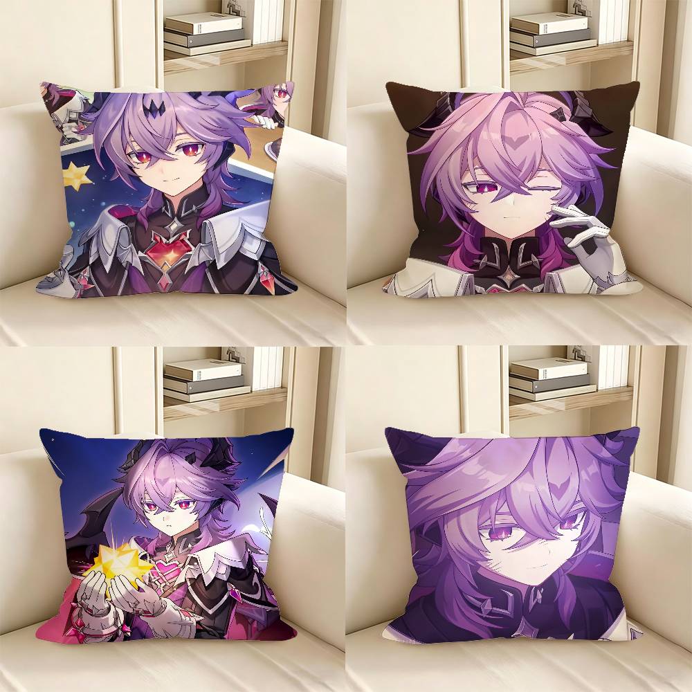 pc Genshin Impact Durin Pillow Case Fashion Square Pillowcase Bedroom Sofa Room Ins Decoration Leisure