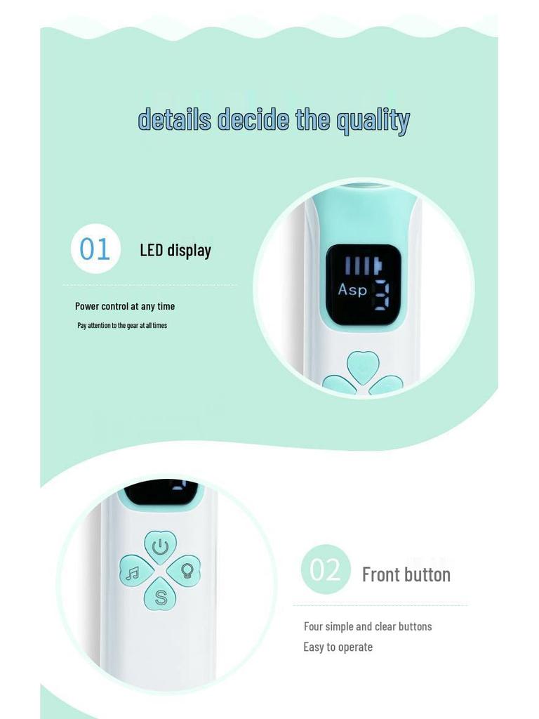 Smart Electric Nasal Aspirator for Baby and Child Mucus and Congestion Relief