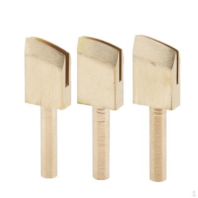 3Pieces Brass Leather Edge Sealing Tools Soldering Decorate
