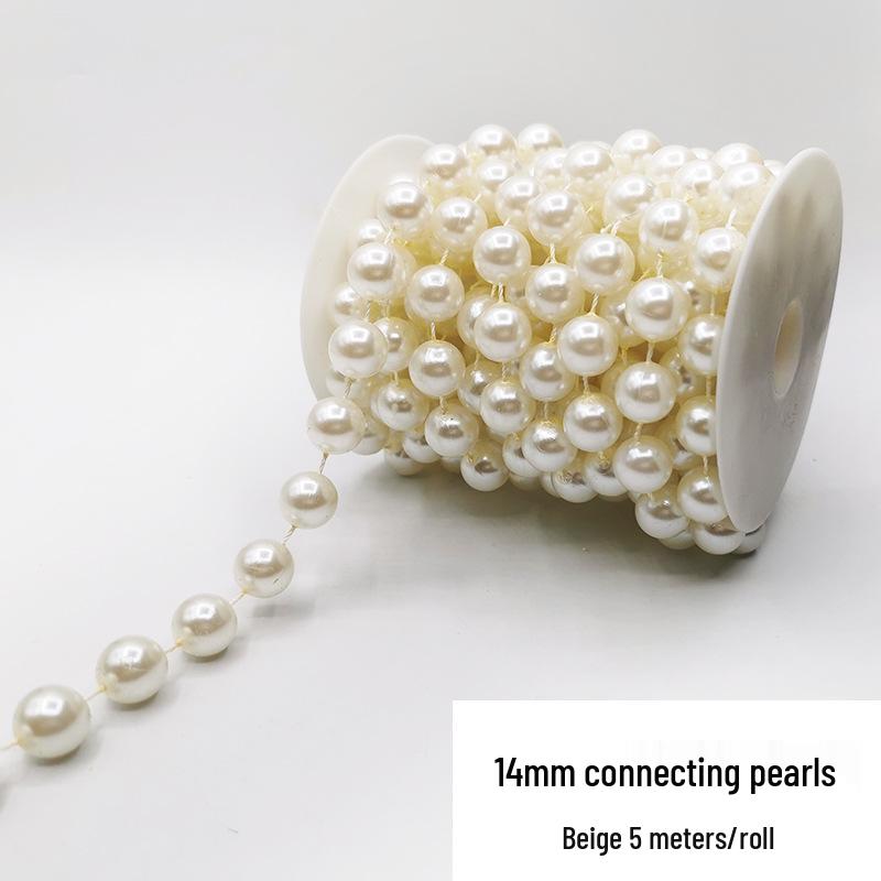 Double-Line Pearl Sunflower Snowflake Beads DIY Decoration