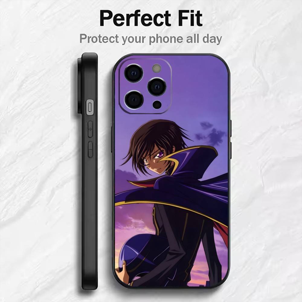 

Чехол для телефона CG Anime C-Code G-Geass L-Lelouch-vi-Britannia Для iPhone 17, 16, 15, 14, 13, 12 Plus, Max Мягкий силиконовый Черный чехол iPhone17air