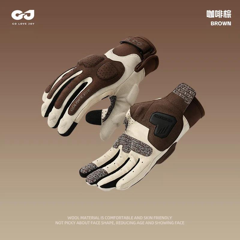 Riding Gloves Outdoor Riding Thickened Anti-scratch Wear Motorcycle Street Gear Cycling Gloves Racing Equipments