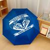 Warrington Wolves Print Auto 8?Ribs Folding Umbrella Wind Resistant Lightweight Automatic Umbrella For Daily Travel