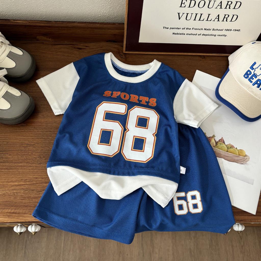 Childrens Summer Sports Outfit With Cartoon Pattern For Toddler Boys And Girls