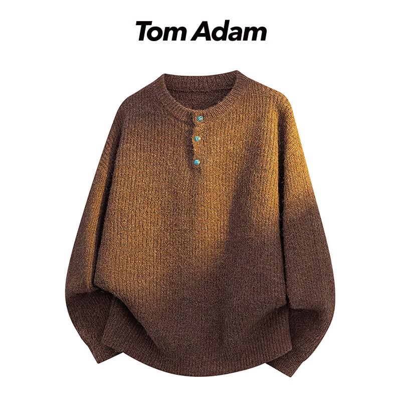 

TOM ADAM Men s Relaxed Fit Round Neck Sweater 2XL