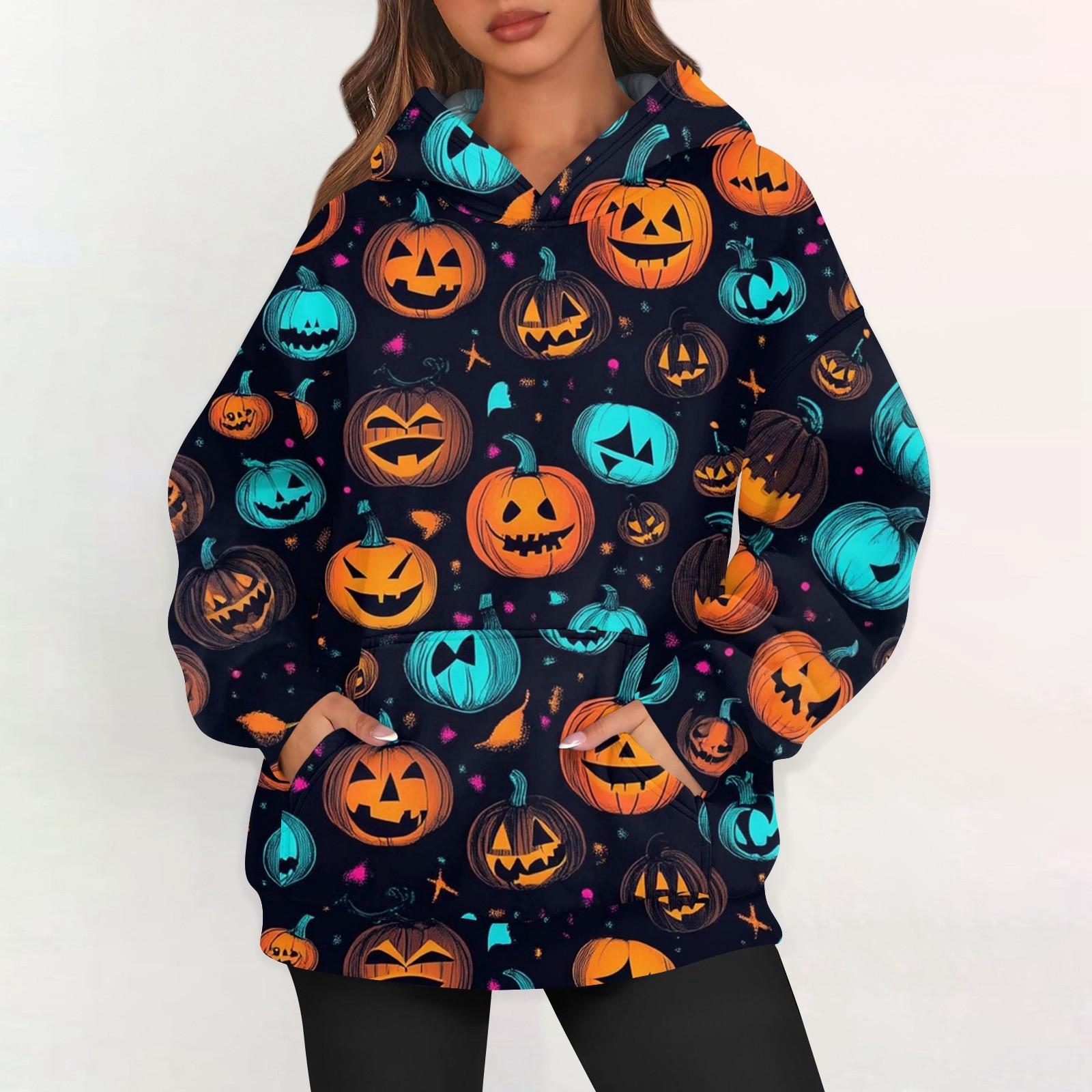 

Womens Oversized Sweatshirts Fleece Hoodies Long Sleeve Pullover Outfits With Pocket L синій