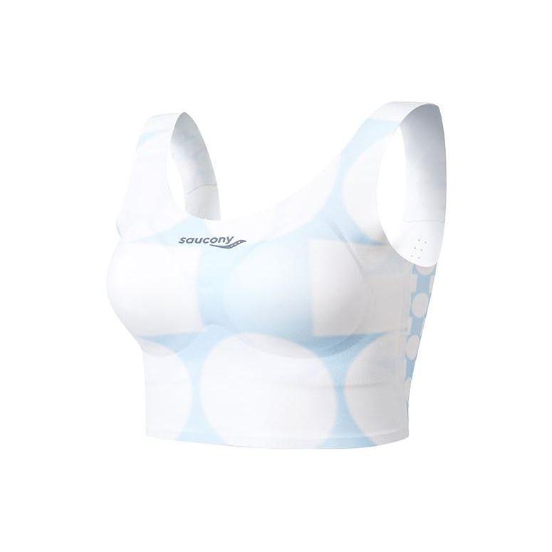 

SAUCONY Спортивный бюстгальтер с полной чашкой, U-образной формы, цельный, для бега, формирующий, дышащий, амортизирующий, женское нижнее белье, синий, белый, SC1239081-2 XL