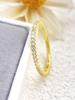 925 Silver Fashion Shiny 1.4mm Full Zircon Stackable Plain Ring For Women Daily Party Personalized Fine Jewelry