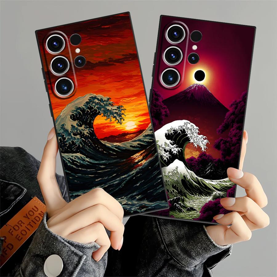Sunset Scenery Funda Phone Cover Case for Samsung Galaxy S26 Ultra S25 Plus S24 S23 Note 20 8 9 10 S20 Ultra S21 FE S10 S9