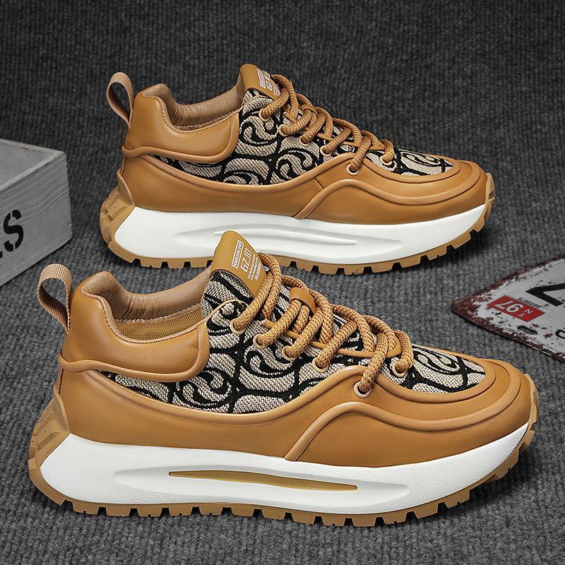 Men's Shoes 2024 Spring New Printing Totem High Value Tide Men's Casual Sneakers